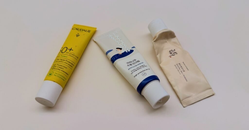 Best non-toxic sunscreen brands BEAUTY OF JOSEON RELIEF SUN, ROUND LAB Birch Juice