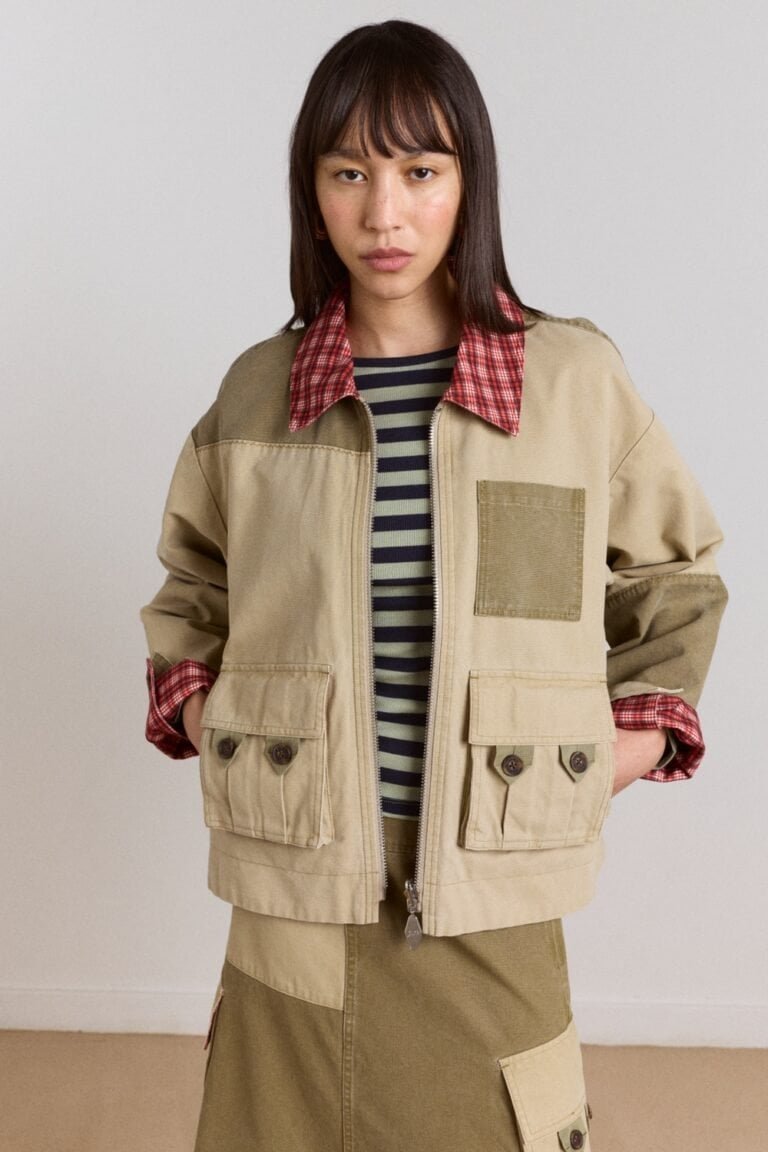 Damson Madder Marcelle Reversible Barn Jacket organic cotton