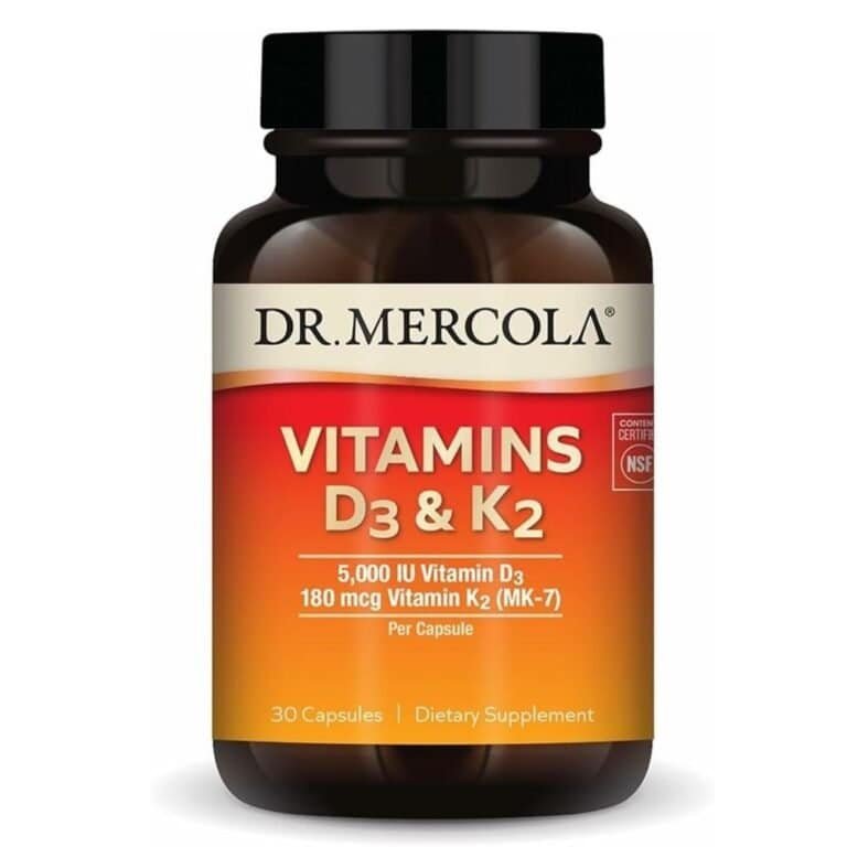 Dr. Mercola Vitamins D3 & K2 Dietary Supplement