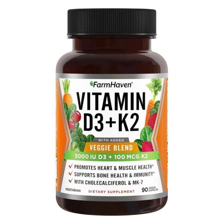 FarmHaven Vitamin D3 K2 Capsules