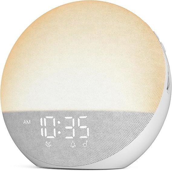 Odokee Sunrise Alarm Clock White Noise Machine: Natural Wake Up Light