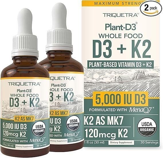 Organic Plant D3 + K2 Drops