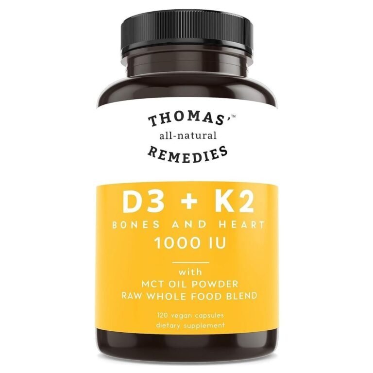 Thomas' all-natural Remedies D3 + K2 with MCT Oil