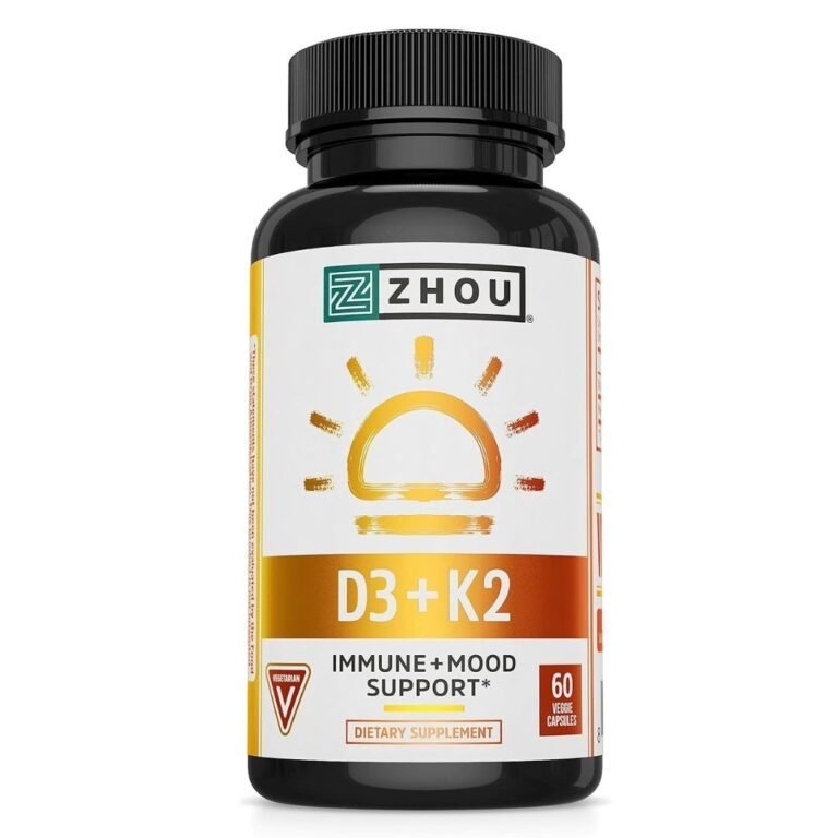 Zhou D3+K2 - Vitamin D3 K2 Supplement