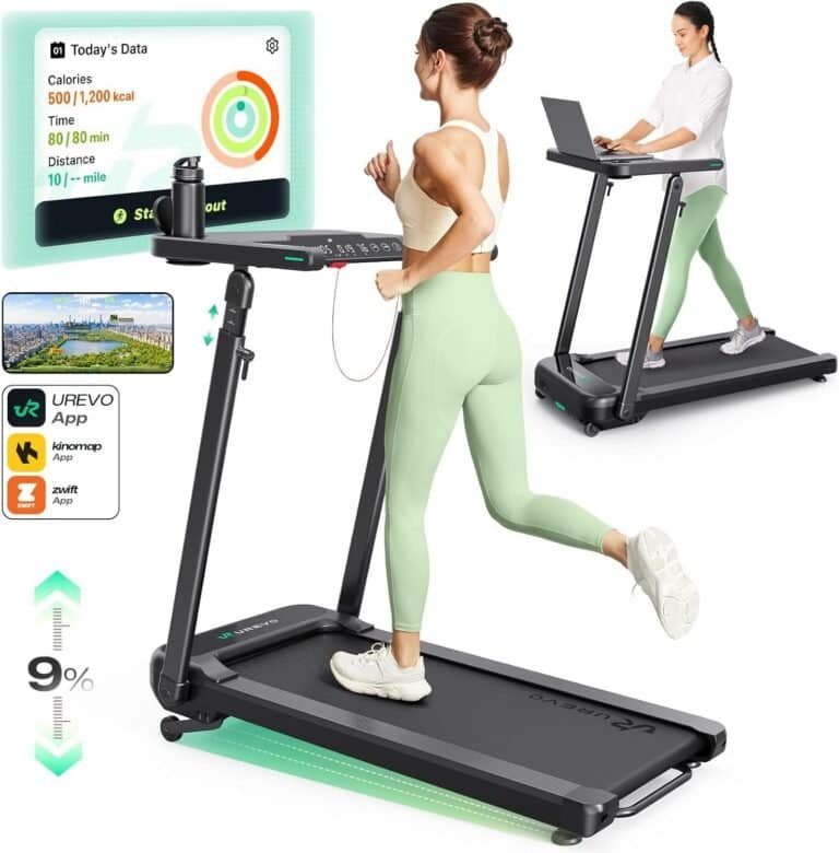 UREVO Treadmill with Desk Workstation