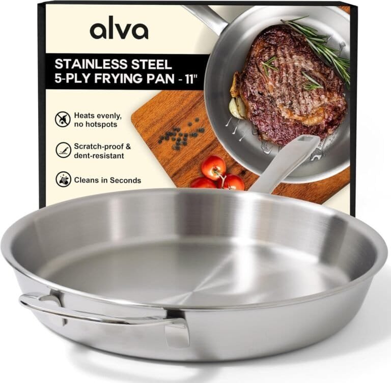 Alva Maestro 5 Ply Stainless Steel Frying Pan