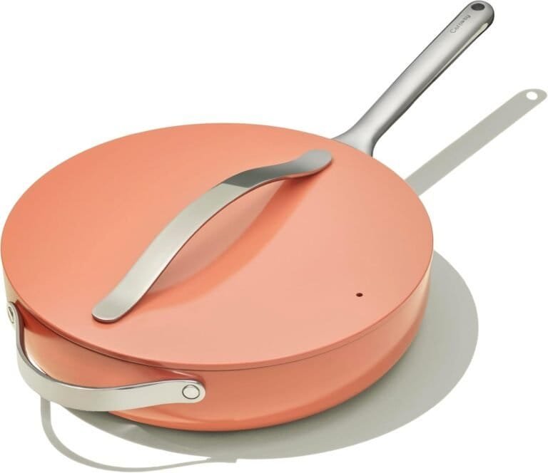 Caraway Nonstick Ceramic Sauté Pan with Lid