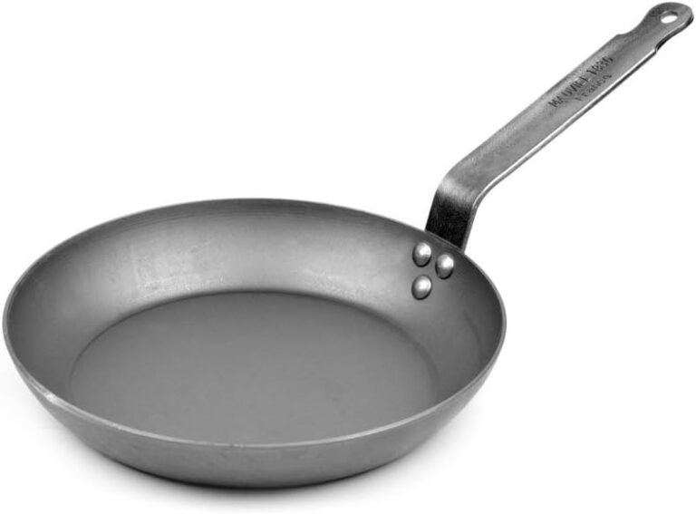 Mauviel M'Steel Black Carbon Natural Nonstick Frying Pan