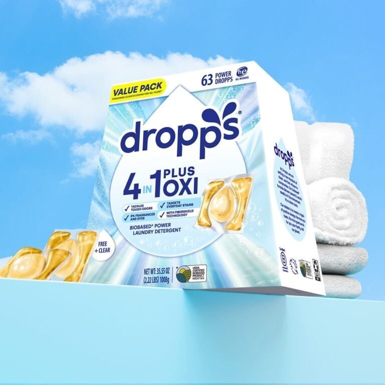 Dropps Free and Clear Biobased Power Laundry Detergent Pods