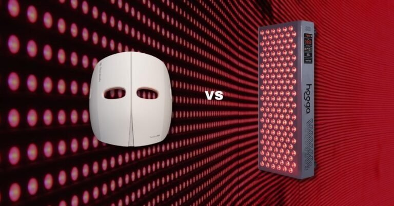 red light therapy mask vs panel