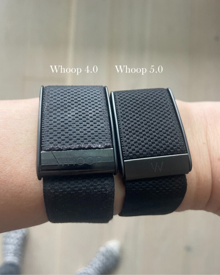 whoop 4 and 5 on a hand