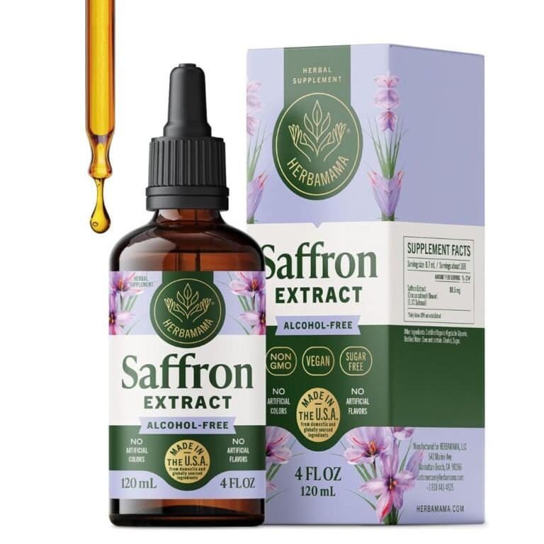 HERBAMAMA Saffron Tincture drop clean supplements