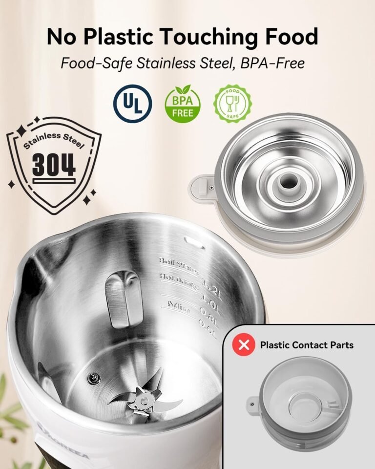 IAGREEA 10-in-1 Nut Milk Maker Machine stainless steel