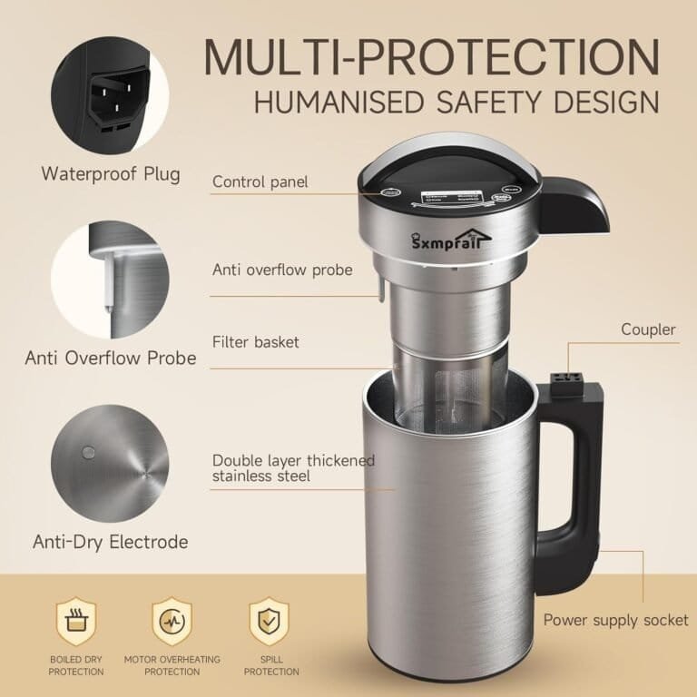 Sxmprail, 304 Stainless Steel Almond Milk Maker