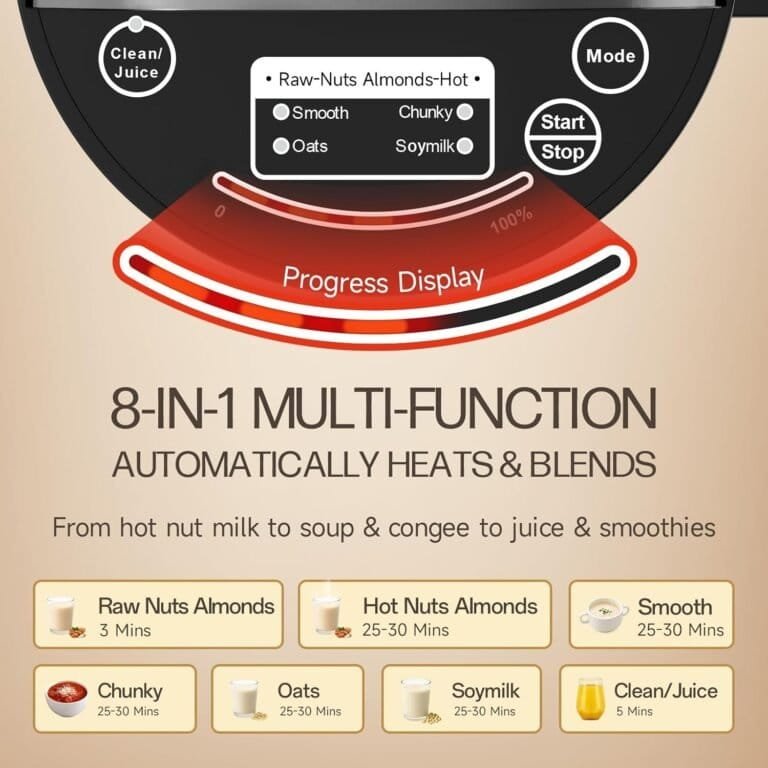 Sxmprail, 304 Stainless Steel Almond Milk Maker