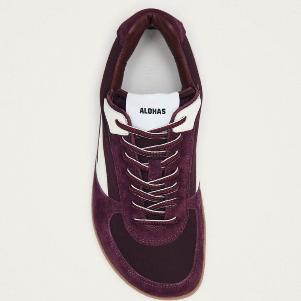 alohas tb83 Barefoot Nylon Burgundy Sneakers 1