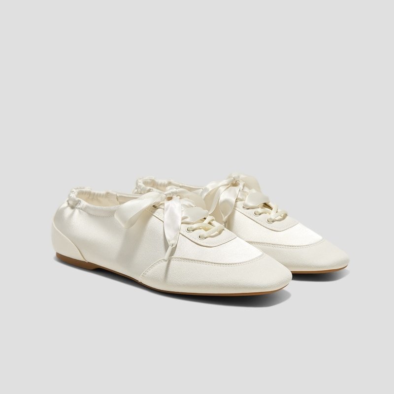 vivaia lace up square toe sneakerina