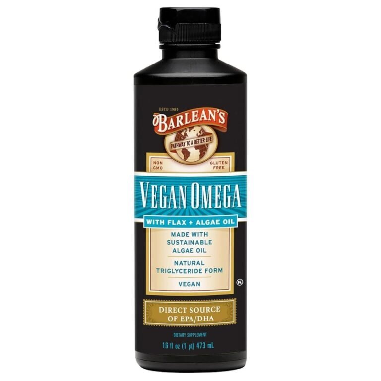 Barlean's Vegan Omega Liquid Flax and Algae Oil