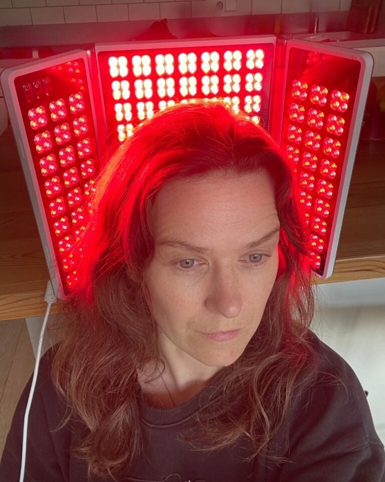 using red light therapy panel project E alora for hair growth