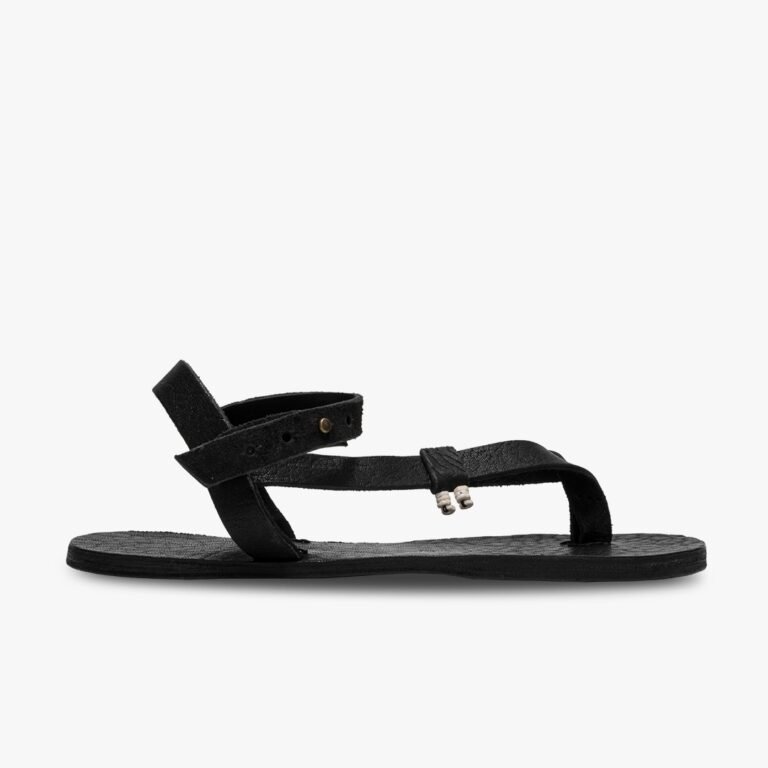 vivobarefoot San-Dal II Unisex barefoot sandal for women in black
