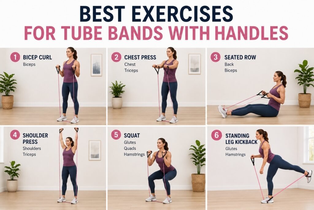 exercises for resistance bands with handles
