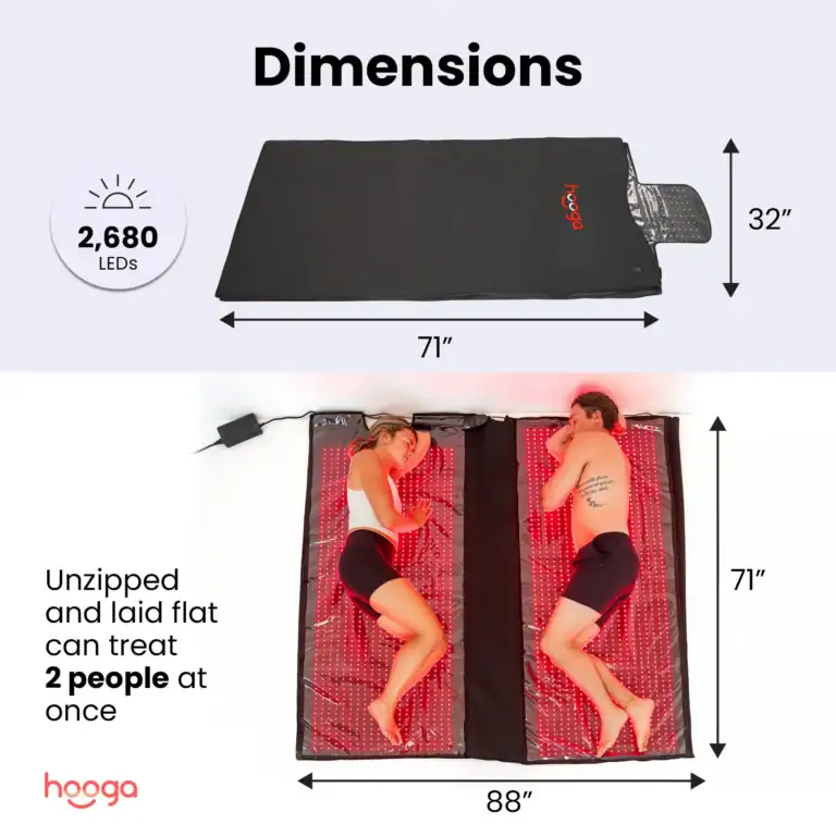hooga red light therapy blanket opened