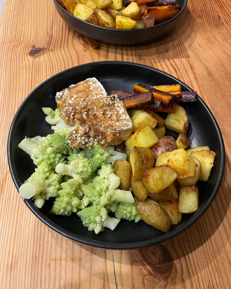 fritaire airfryer tofu potatoes
