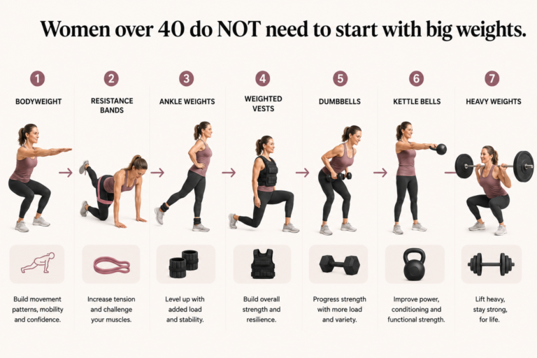 women over 40 do not need to start with big weights