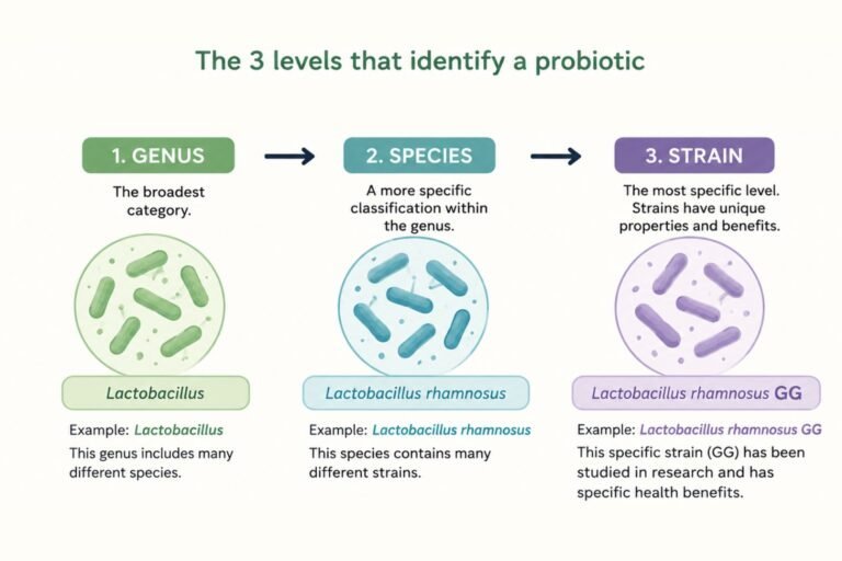 3 levels that identify a probiotic