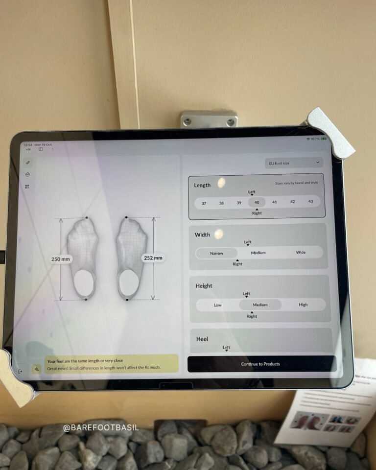 vivobarefoot foot scan 1
