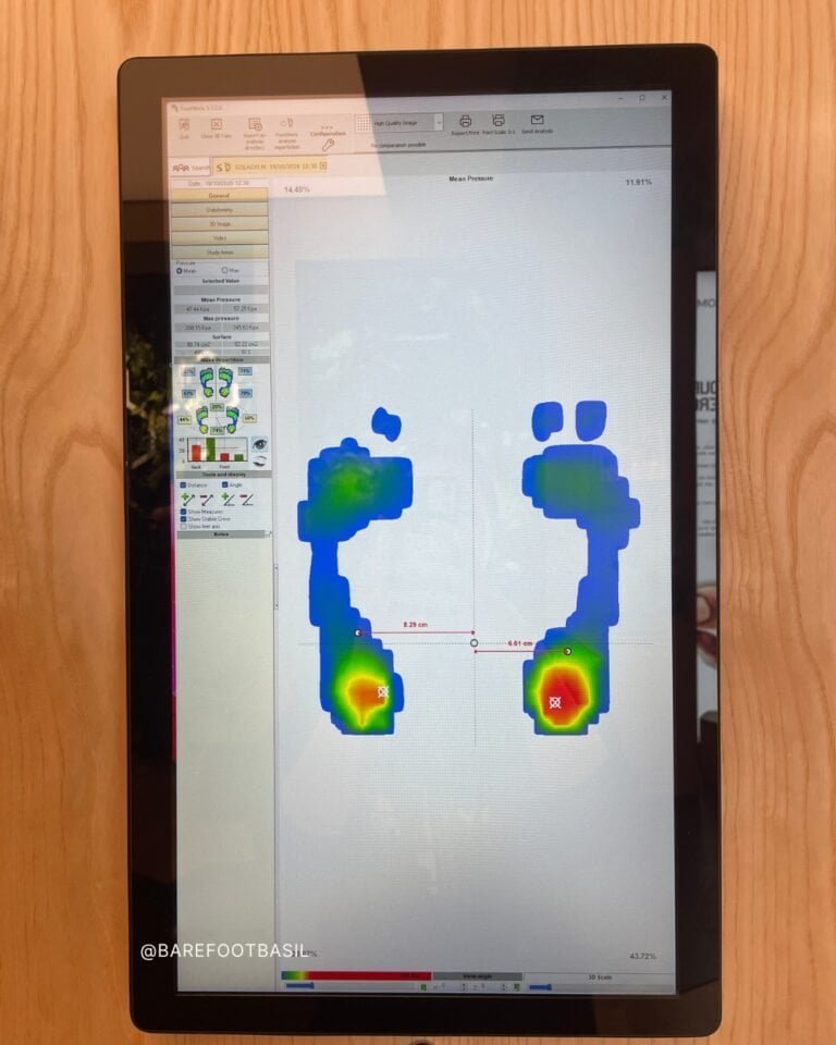 vivobarefoot store feet presure mesurment
